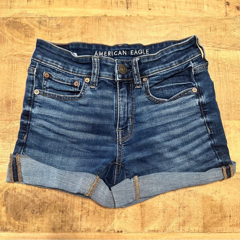 American Eagle Outfitters Women's Blue Denim Shorts